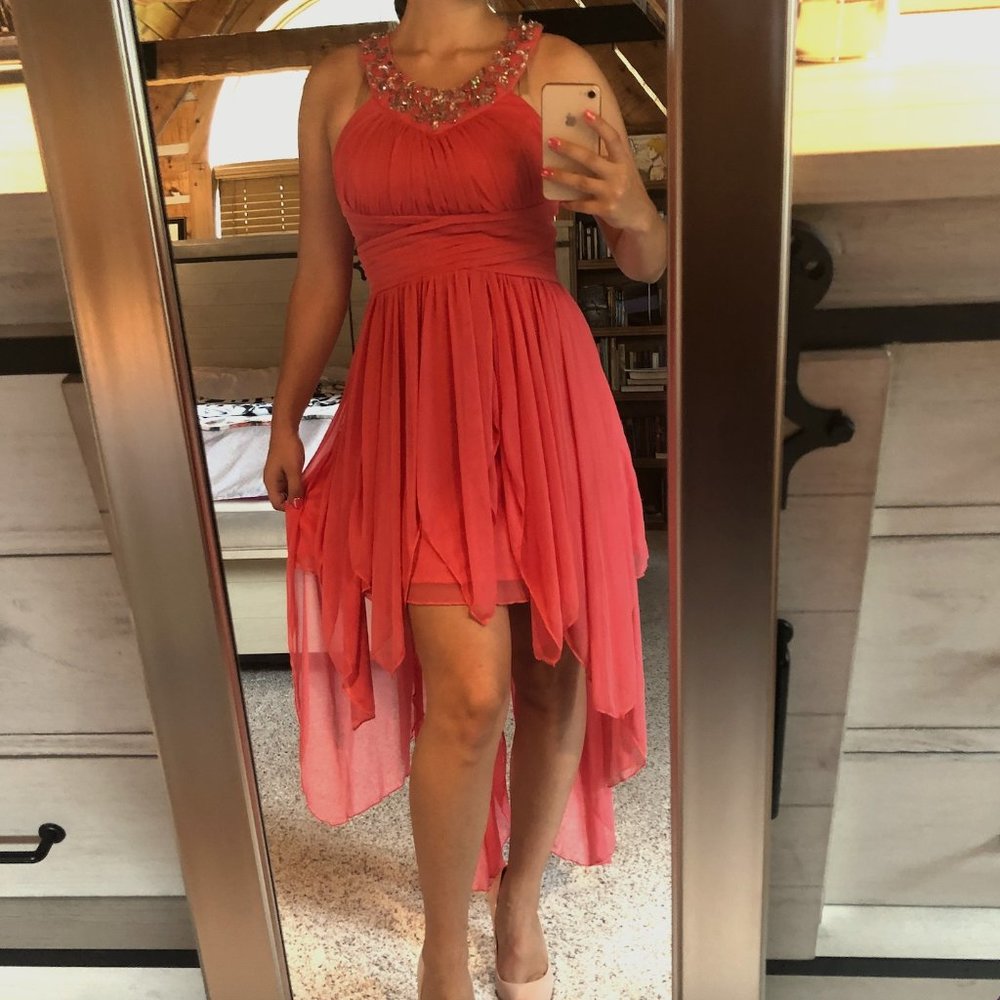 Peach Homecoming Dress